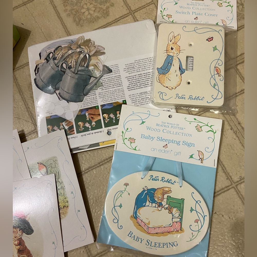 Beatrix Potter Peter Rabbit Baby decor bundle